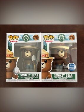 Funko Pop! AD Icons: Smokey Bear with Shovel #75 and Bucket #76 Exclusive